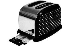 Kalorik - Classic - 2 Slice Polka Dot Steel Toaster-Black&White